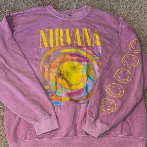 Pink Nirvana Graphic Sweatshirt